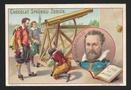 Chromo Sammelbilder Sprüngli : Galileo Galilée (1910s)
