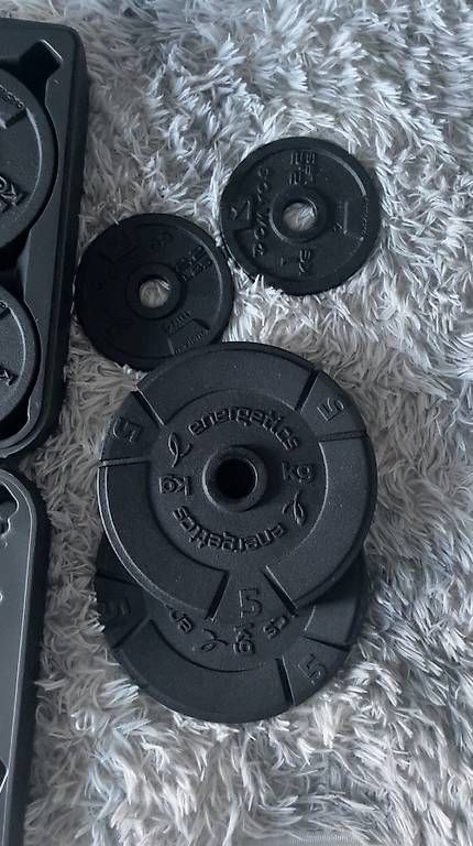 Manubri & Pesi: Kit musculation decatlhon 20kg + 10kg  – Usato da Ste-Croix venduto da Iligo 2