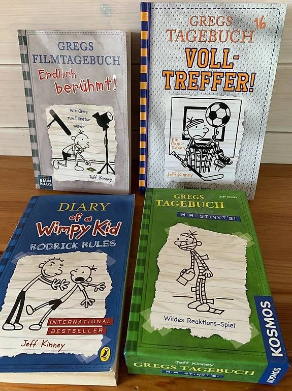 Bücher: Gregs Tagebuch - 3 Bücher und ein Spiel – Gebraucht aus Hettlingen von FamilieSchroeder