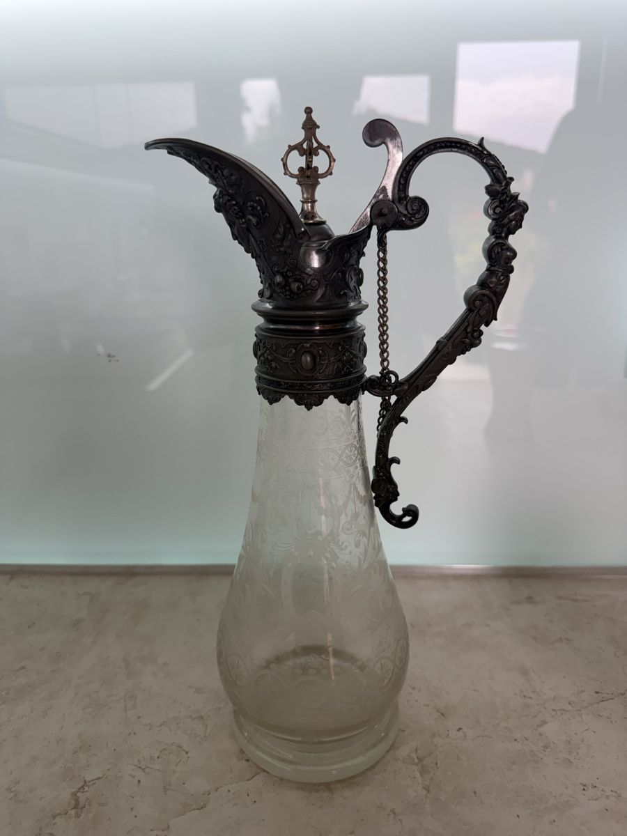 Caraffe: Caraffa cristallo e argento  – Usato da Breganzona venduto da Fp62