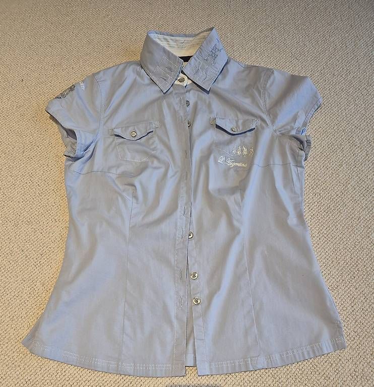 Blusen: L'Argentina Damen Bluse 38 hellblau – Gebraucht aus Dinhard von jacuzzy