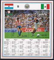 Paraguay Block 438 Fussball-WM Mexiko ** 19.2.1987