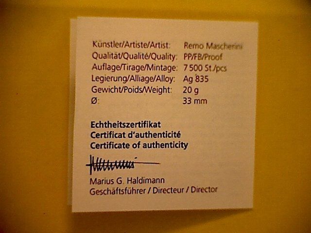 Alle Münzen: NEAT - Ceneri 2020 PP – Neu und originalverpackt aus Buchs AG von Ged8 4