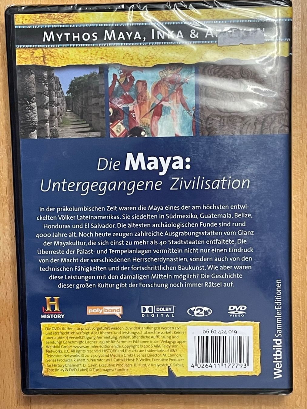 Tutti i DVDs: Die Maya - Untergegangene Zivilisation – Nuovo e nell'imballaggio originale da Rüti ZH venduto da alumedien 1