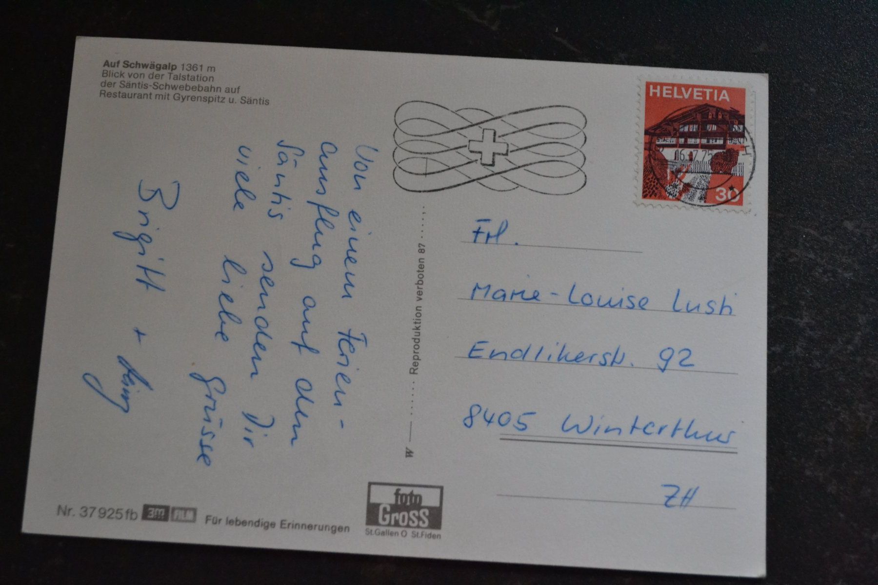 Cartoline postali: AK Schwägalp AR – Usato da Beinwil am See venduto da kajak55 1