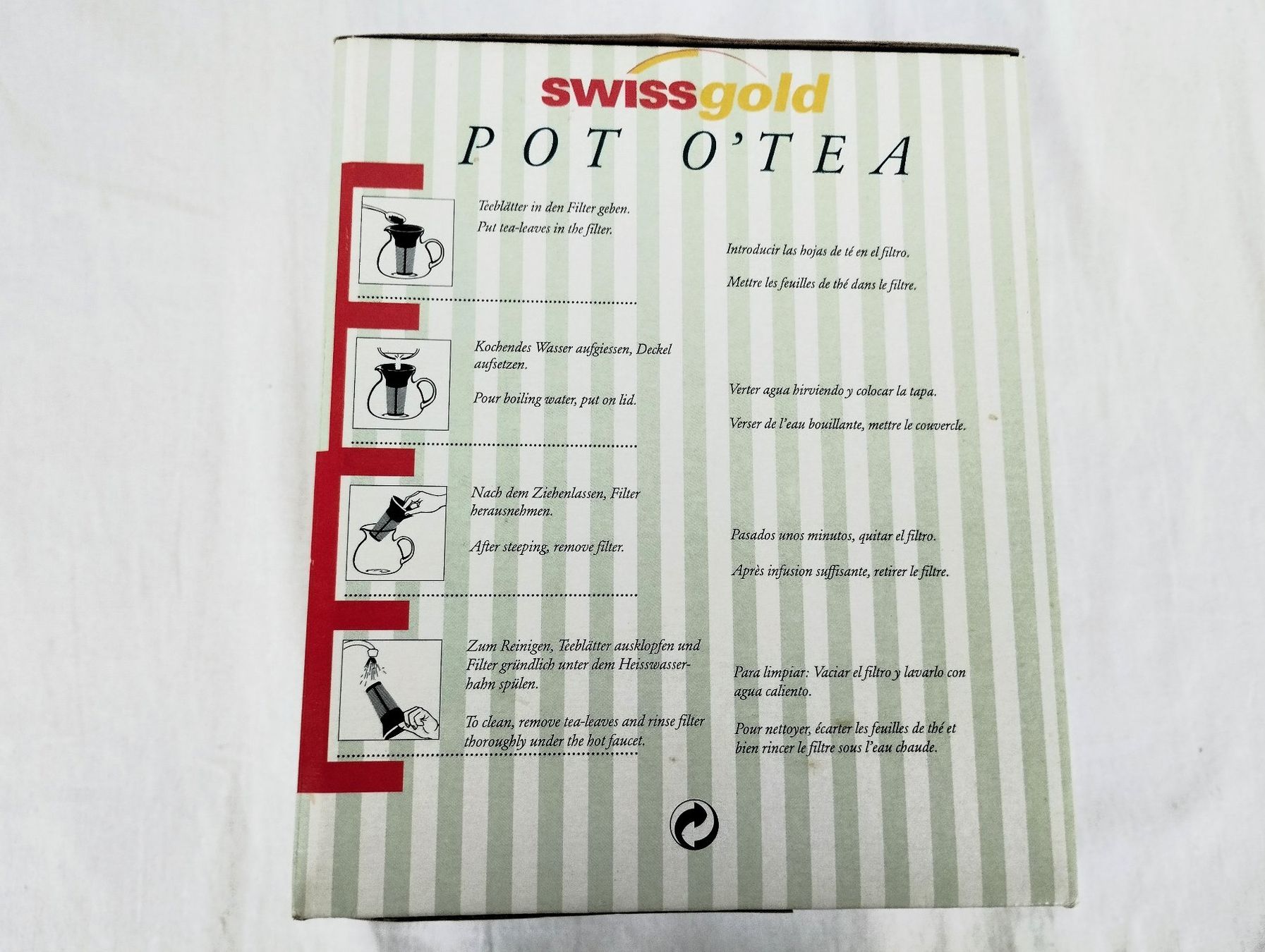 Teekannen: SWISSGOLD Tee-Dauerfilter mit Glaskanne 1.5l – Neu und originalverpackt aus Schübelbach von Restwert_Schubelbach 4