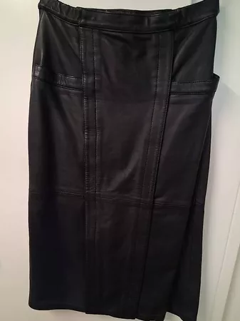 Leder -Jupe