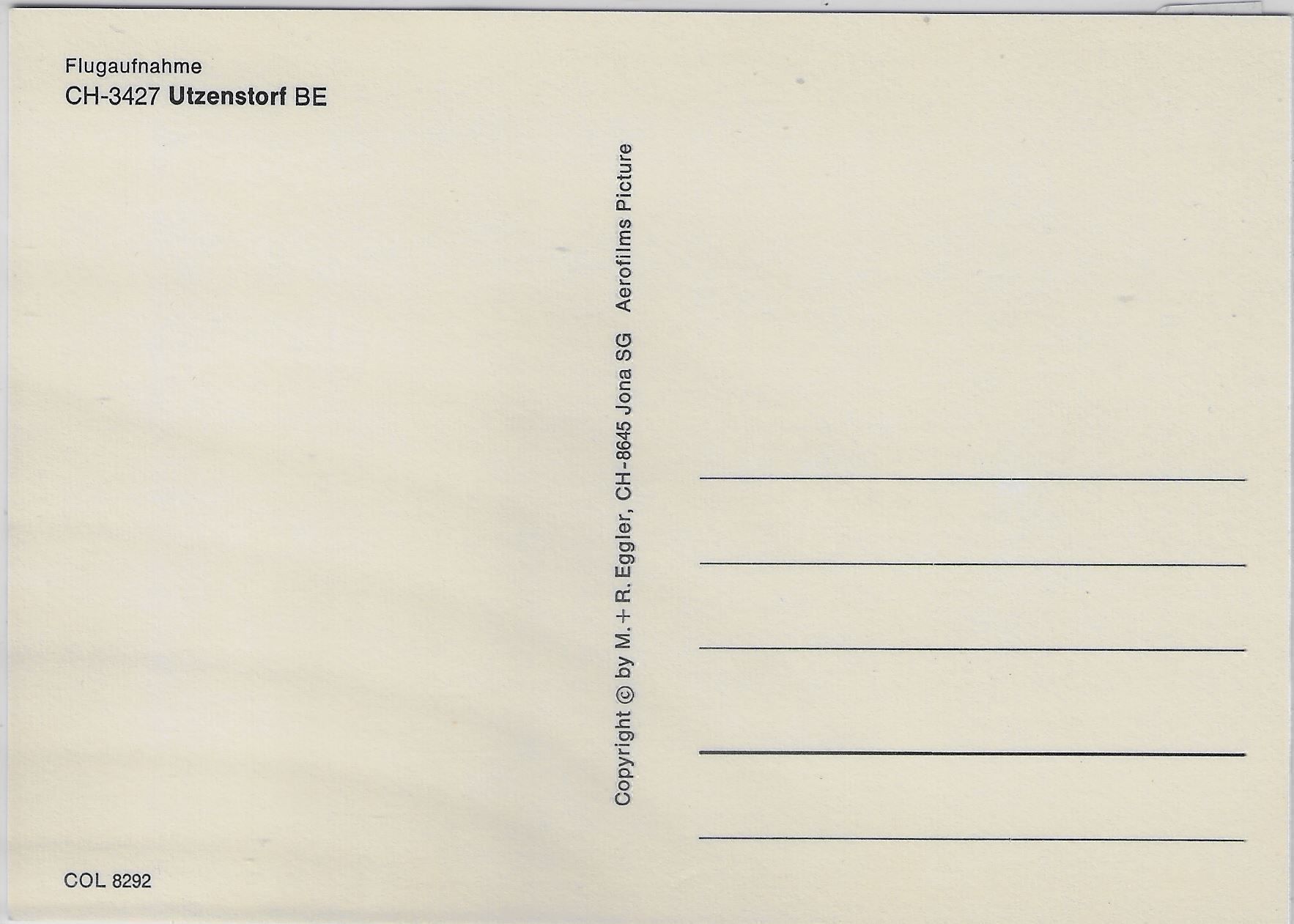 Cartoline postali: Flugaufnahme Utzenstorf BE – Antico da Ettingen venduto da Kartenplanet 1