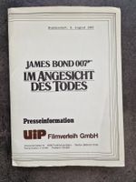 James Bond, Angesicht des Todes, Presseinfo, Single, Fotos