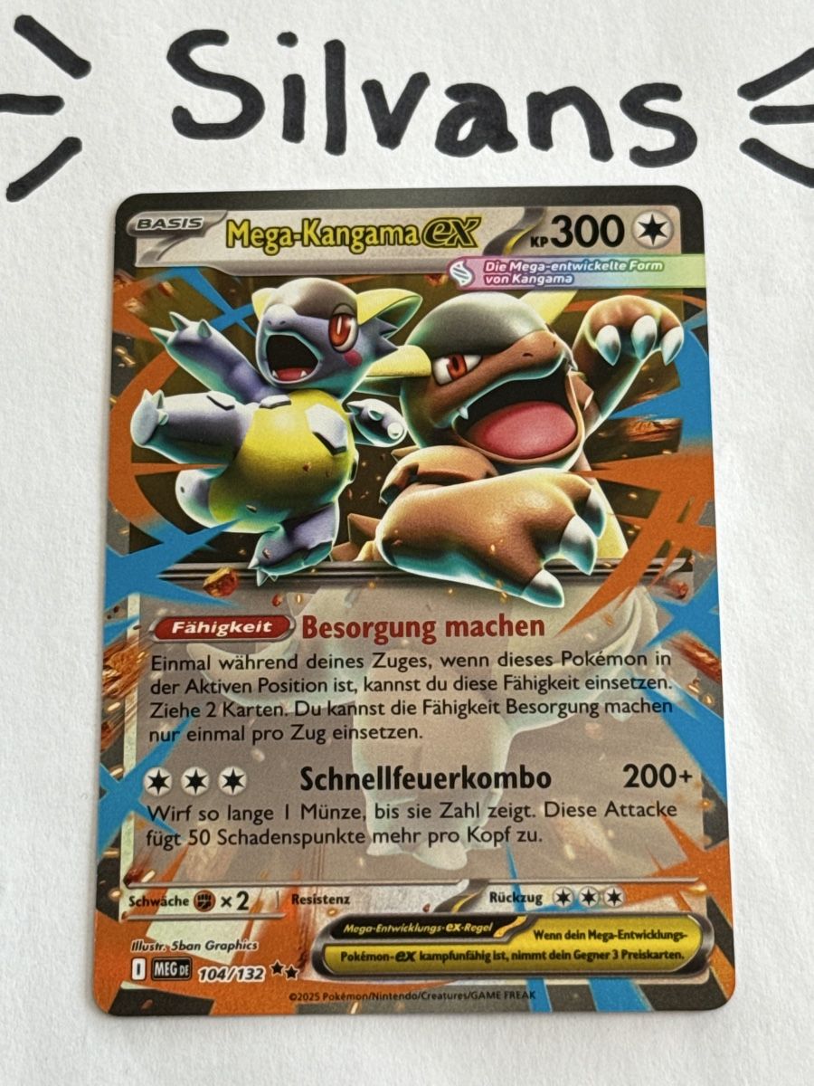 Pokémon Carte collezionabili: Mega Kangama ex MEG 104 Mega Entwicklung Deutsch – Nuovo (secondo la descrizione) da Wil SG venduto da Silvans
