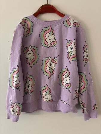 Pullover mit Einhorn Motiv Grösse 122/128