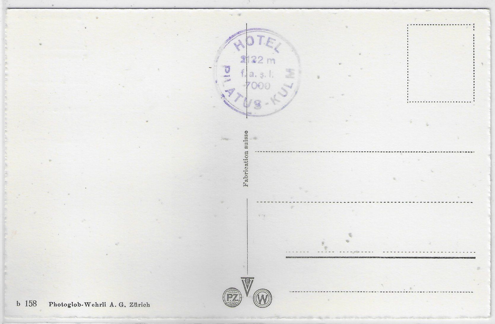 Cartoline postali: Pilatusbahn mit Berneralpen – Usato da Ettingen venduto da Kartenplanet 1
