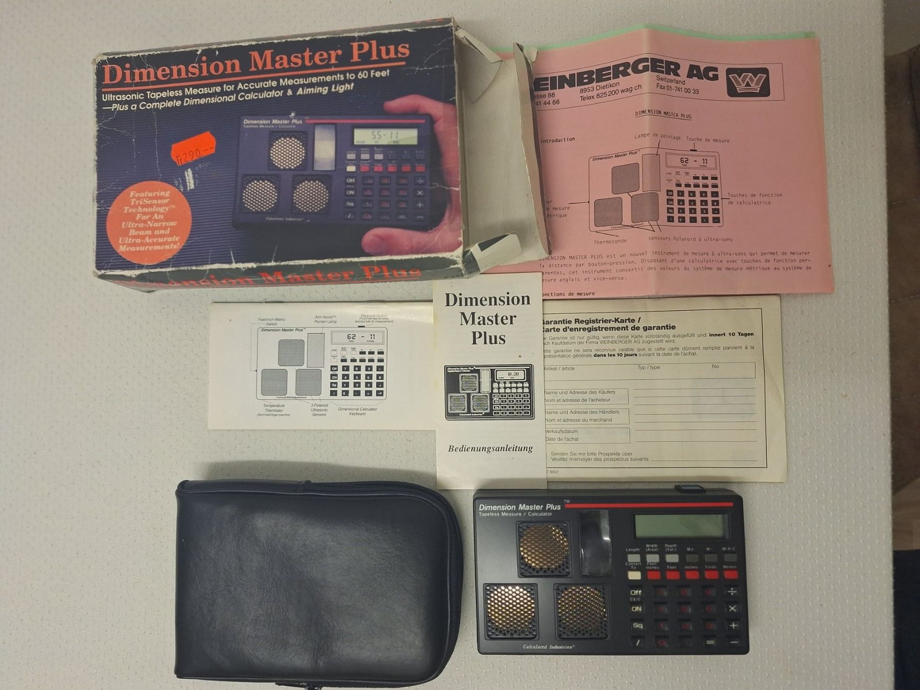 Misurare: Dimensionen Messungs Gerät vintage – Nuovo (secondo la descrizione) da Zürich venduto da Lemon007