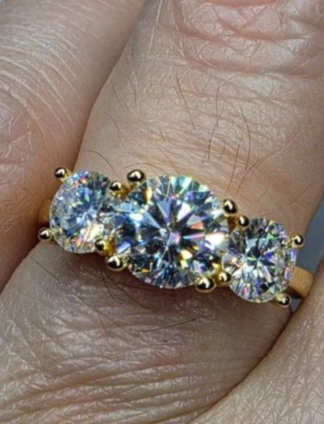 Anelli: Bague argent avec diamants de moissanite de 2 ct certifiés – Nuovo e nell'imballaggio originale da Reconvilier venduto da Tsma67 2