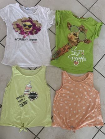 4 C&A Mädchen T-Shirts/Tops Gr. 146/152 guter Zustand
