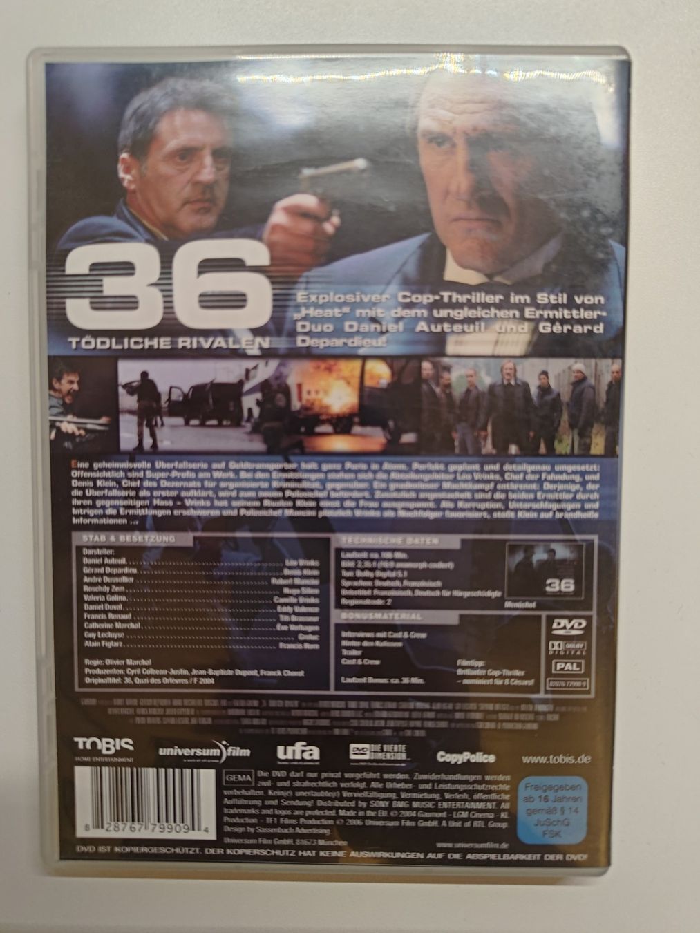 Tutti i DVDs: 36 tödliche Rivalen – Usato da Liestal venduto da Kratzilla 2