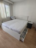 IKEA BRIMNES Bett 160x200 inkl. Kopfteil & MORGEDAL Matratze