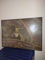 Ölgemälde mit Regenbogen, Landschaftsmalerei