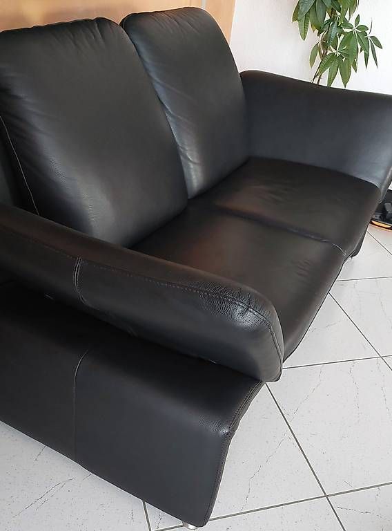 Divani: Sofa Leder schwarz 2er – Usato da Oberwangen b. Bern venduto da mfmr 3