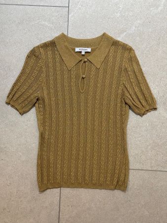 Glimmer/Glitzer figurbetonter Feinstrickpullover von MORGAN
