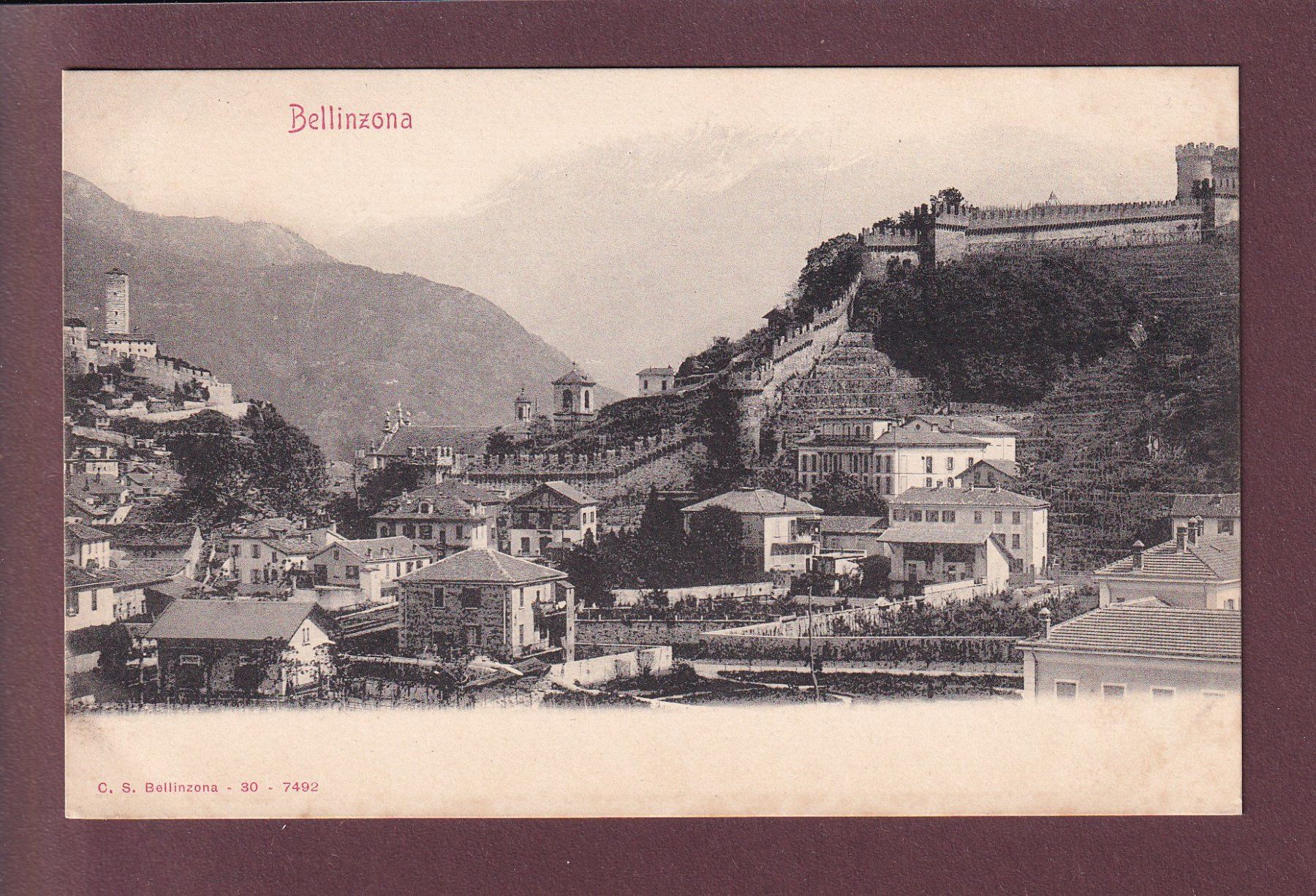 Cartoline postali: BELLINZONA - Teilansicht – Usato da Pully venduto da nicecards