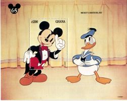 Block "Walt Disney. Micky Maus". Ghana