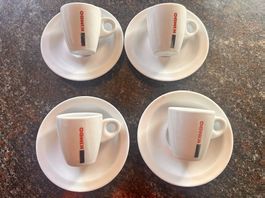 Lot de 5 tasses à espresso avec sous-tasses 