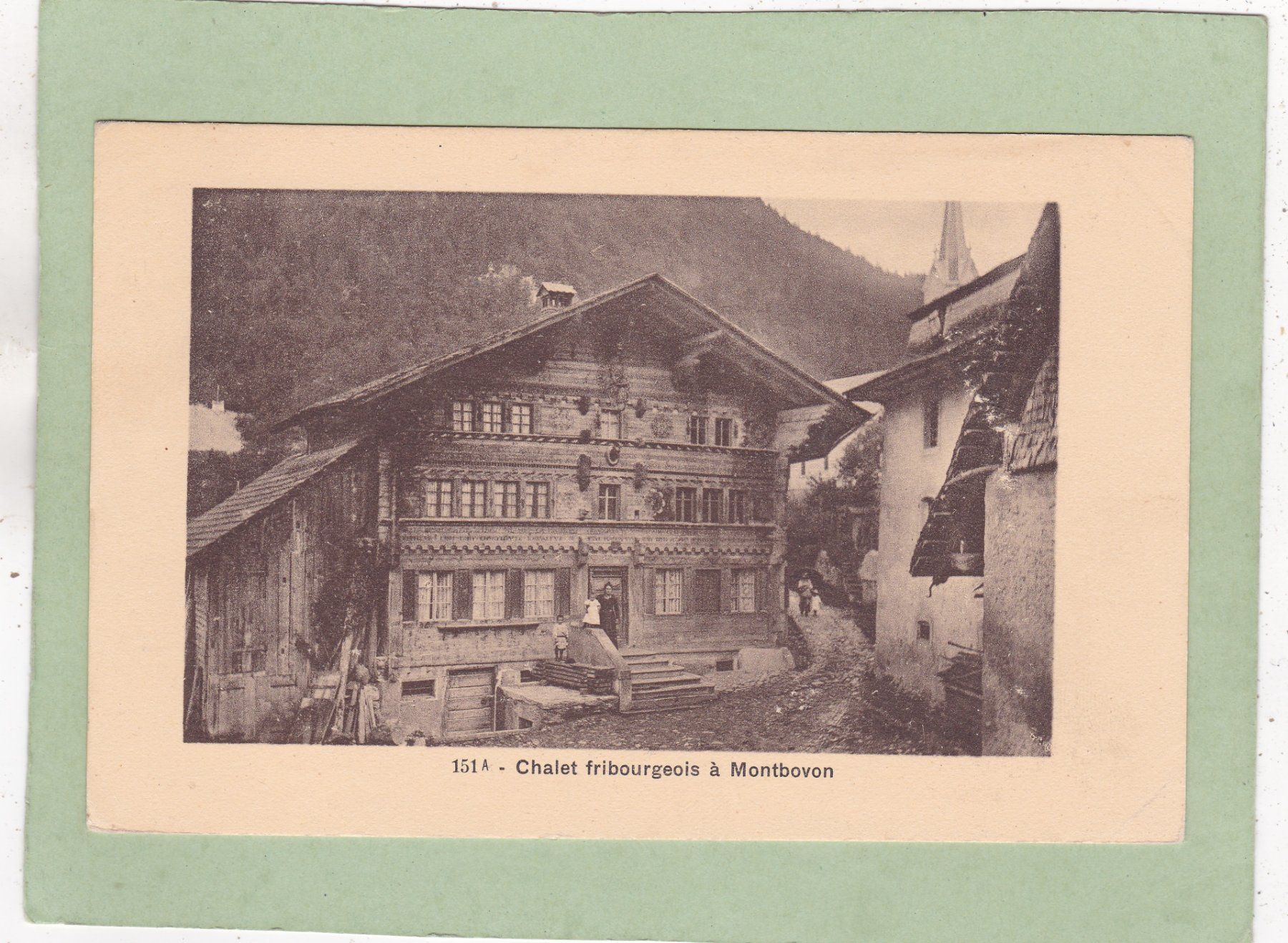 Cartoline postali: Chalet fribourgeois à Montbovon – Usato da Herisau venduto da Lisegrat2008