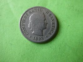 Schweiz 1883,  5 Rappen