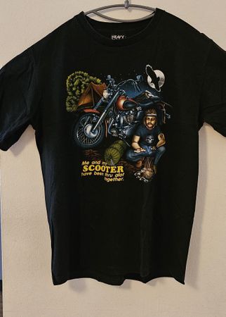 T-shirt biker "Live to Ride" Heavy, taille L