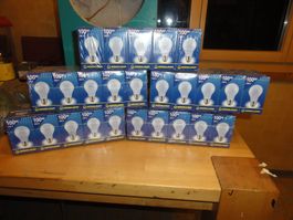 10 Stk. 100 Watt Birnen NEU  matt mit E27 Gewinde keine LED