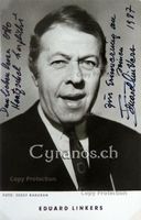 Eduard Linkers (1912-2004) Schauspieler - Autogramm