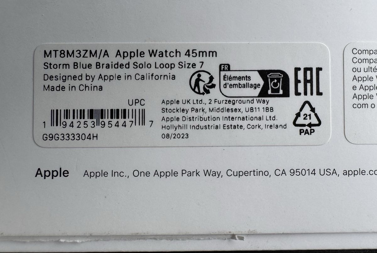 Bracciali & Braccialetti: Apple Watch 45mm Storm Blue Braided Solo Loop Size 7 – Nuovo (secondo la descrizione) da Olten venduto da Chrix_k 1