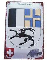 GRAUBÜNDEN - Blechschild  (neu, OVP)