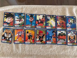 Lot 14 cartes Dragon Ball Z Super Battle Power Level Bandai