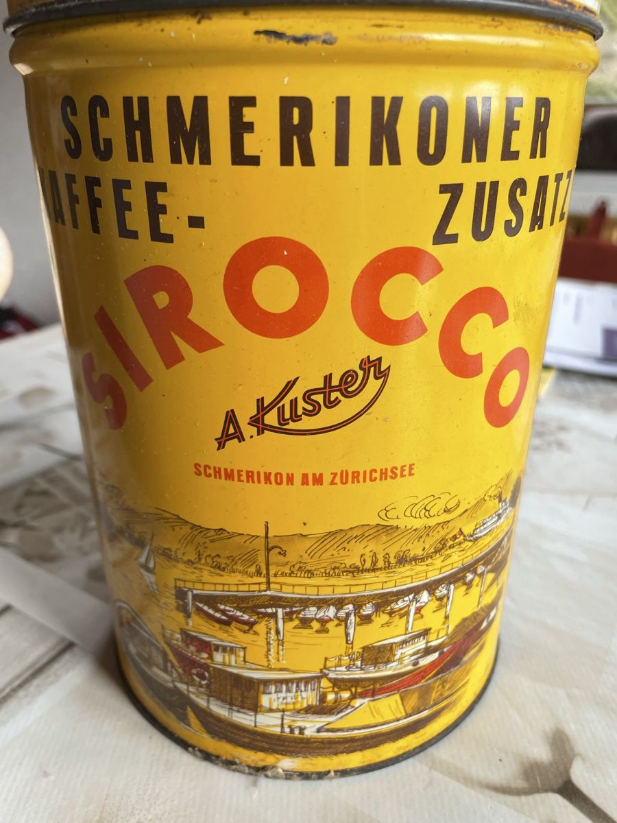 Zuccheriere: Antike Kaffeedose 21cm – Usato da Davos Dorf venduto da Erika54 2