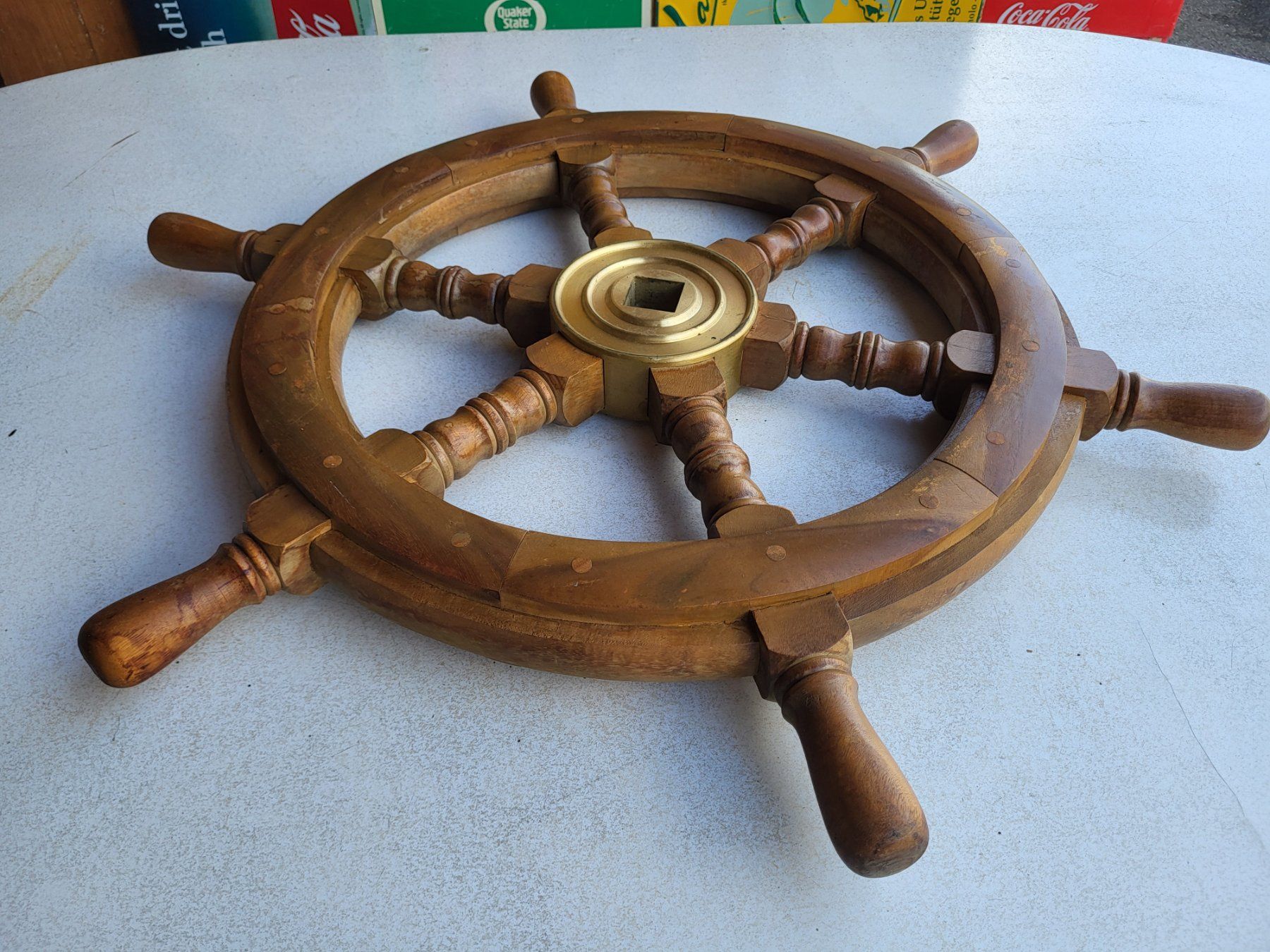 Barche: Echtes Schiff steuerrad seefahrt meer schiffahrt seemann – Usato da Turbenthal venduto da kai_6277 7