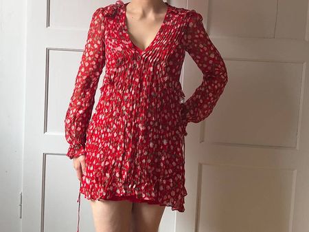 The Kooples Kleid rot Gr 34/36/38, XS/S, Size 2