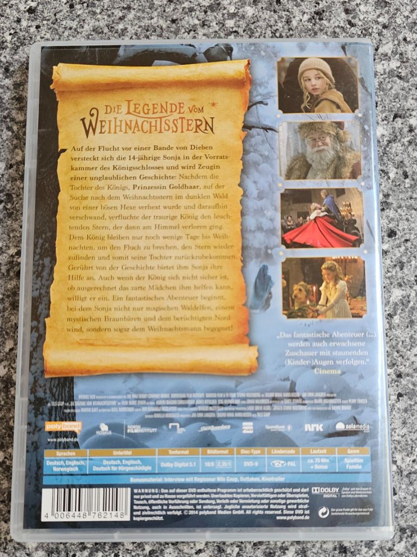 Alle DVDs: DIE LEGENDE VOM WEIHNACHTSSTERN/ DVD – Gebraucht aus Geuensee von jes_9xyk 1
