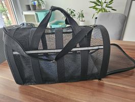 Transportbox für Katzen/Haustiere schwarz guter Zustand