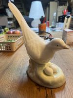 Porceval Taube mit Nest, Handarbeit aus Spanien, Top!(Q)