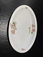 Servierplatte oval Porzellan mit Blumenmuster gebraucht