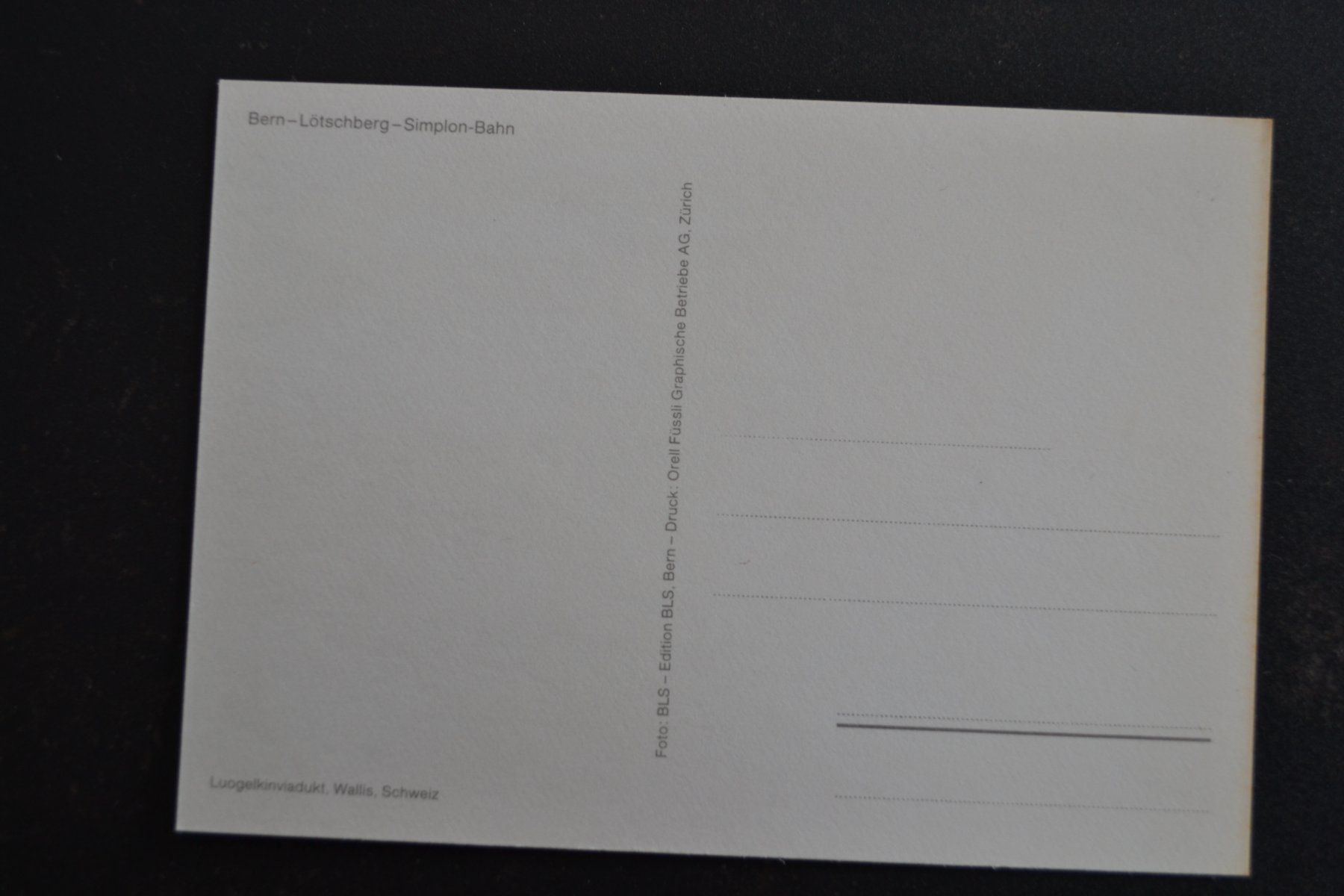Cartes postales: AK Bern - Lötschberg - Simplon - Bahn – D'occasion à Beinwil am See par kajak55 1