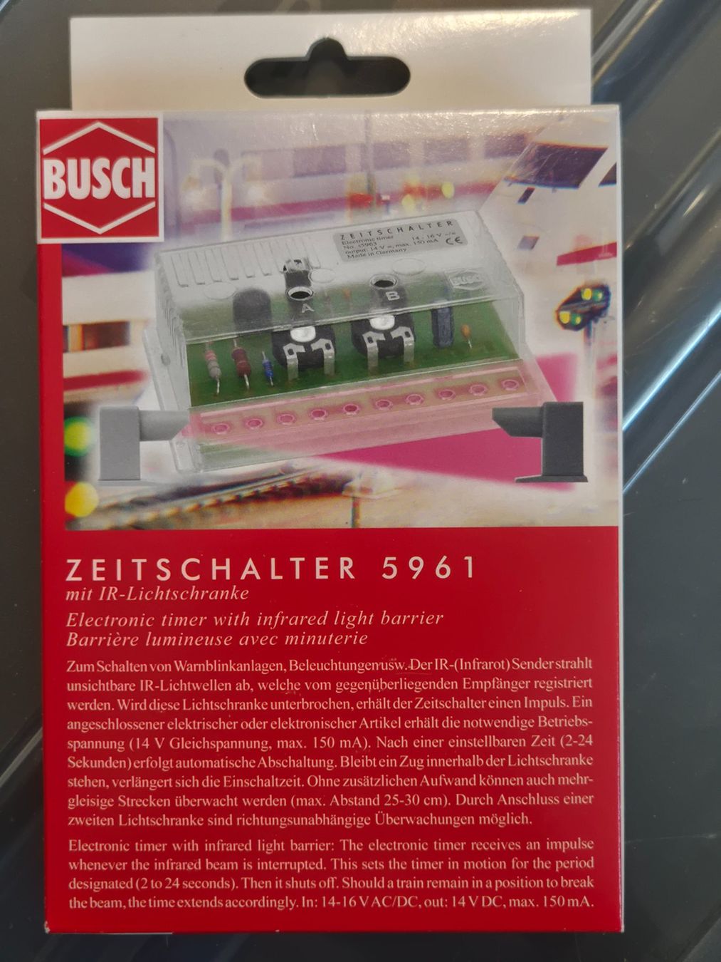 Busch Trains électriques: Zeitschalter infrarot – Neuf avec emballage d'origine à Nendeln par dresinle