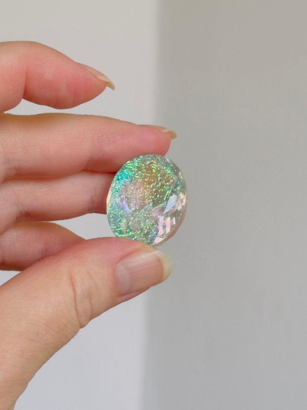 Edelsteine: Certified 58.05 Ct Lab. monarch fire opal doublet oval – Neu und originalverpackt aus Genève von AWWA 1