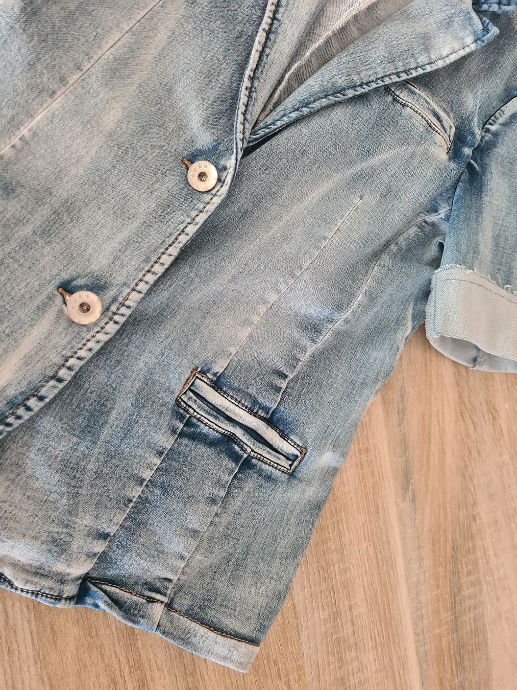 Giacche: Blazer jean délavé marque "DENIM" (M) – Nuovo e nell'imballaggio originale da Etoy venduto da MyStyleMyMode 8