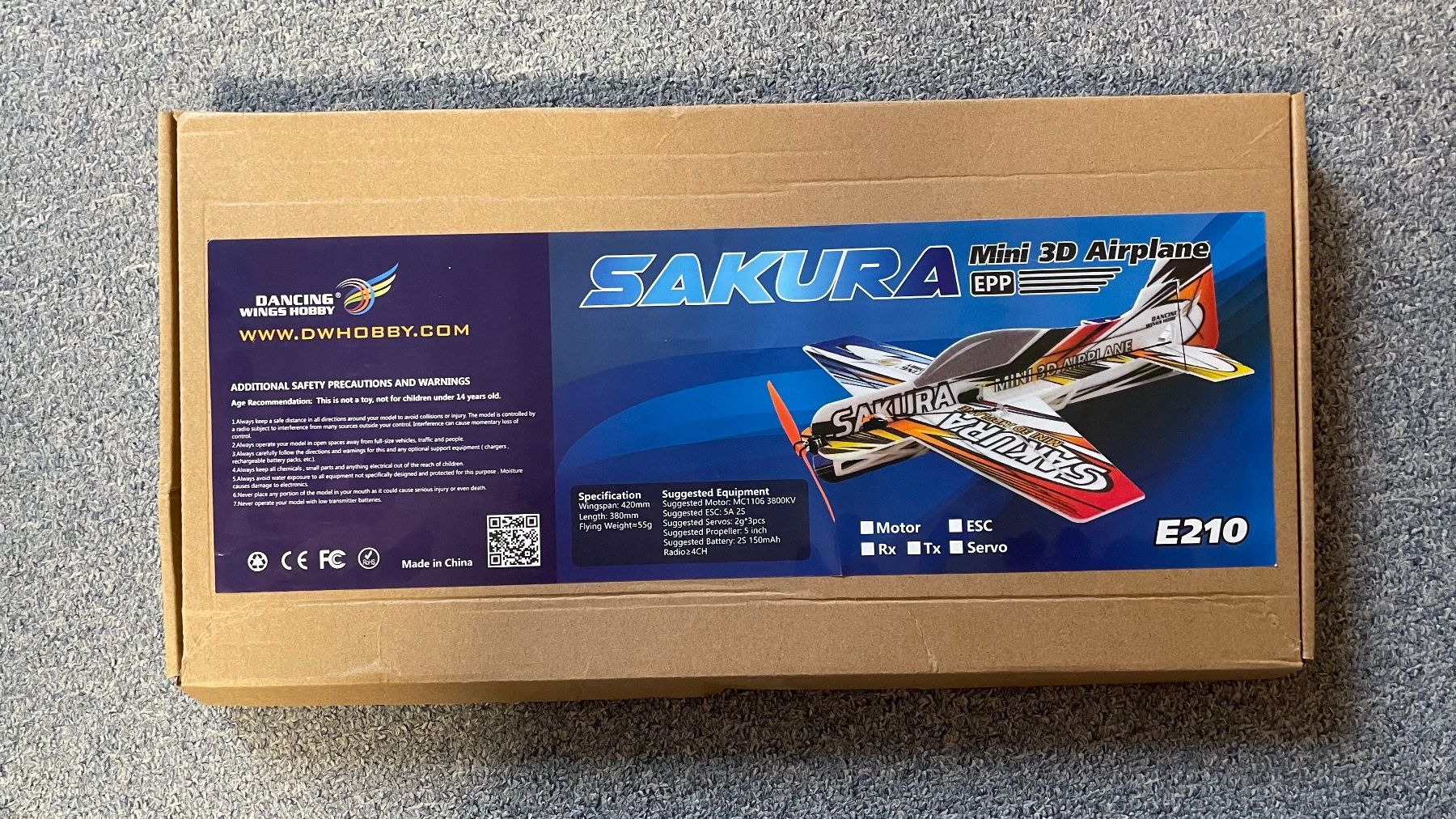 Modellismo RC: Mini 3d RC Plane Bausatz 420mm – Nuovo e nell'imballaggio originale da Wolfhausen venduto da FamB 1