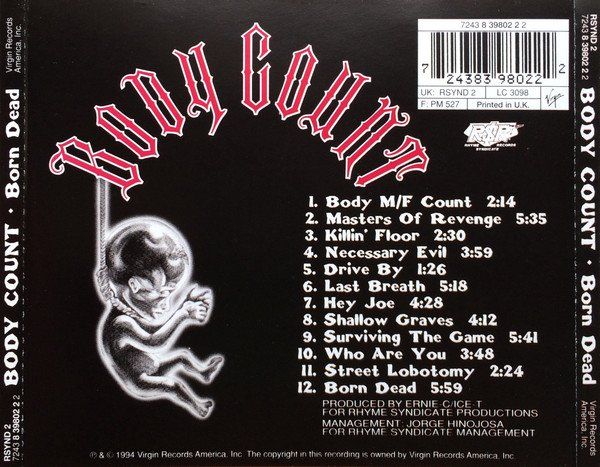 CD: Body Count – Born Dead – Usato da St.Gallen venduto da jalamusic 1