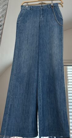 LIU JO Wide Leg Sommer-Jeans, Gr. 28, neuwertig m. Kette