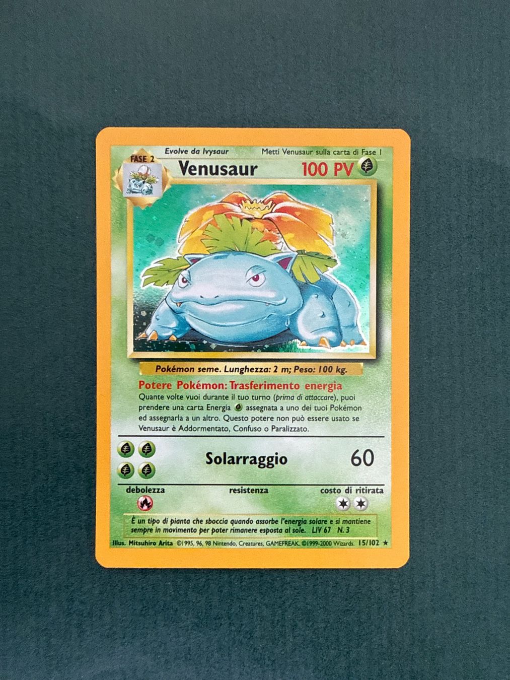 Pokémon Carte collezionabili: Pokémon – Venusaur 1999 – Usato da Estavayer-le-Lac venduto da Swisspoke
